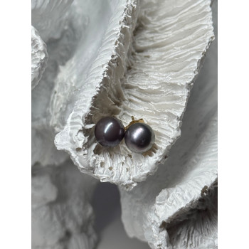 14K YELLOW GOLD PEARL EARRINGS