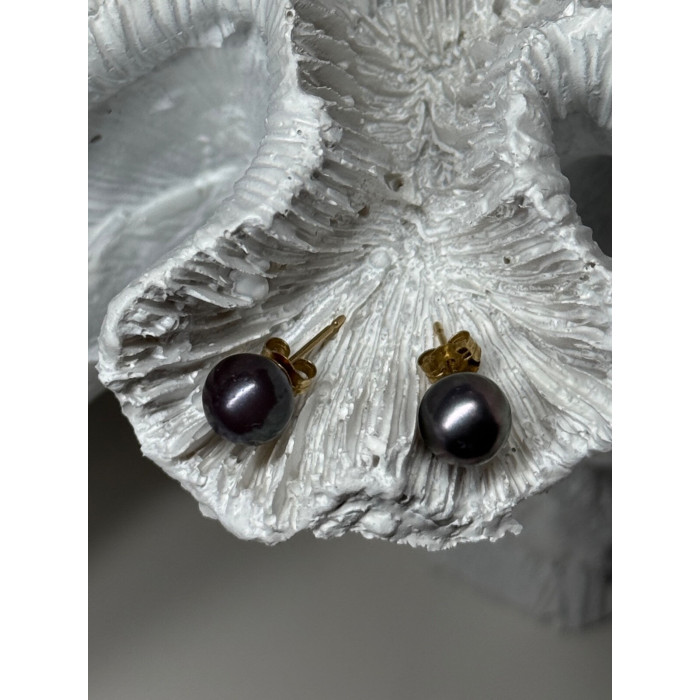 14K YELLOW GOLD PEARL EARRINGS