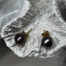 14K Yellow Gold Pearl Earrings