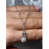 925 STERLING SILVER PEARLS NECKLACE LENGTH 18 INCH ELEGANT