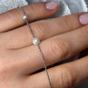 925 Sterling Silver Pearls Necklace Length 18 Inch Elegant