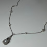 925 Sterling Silver Pearls Necklace Length 18 Inch Elegant