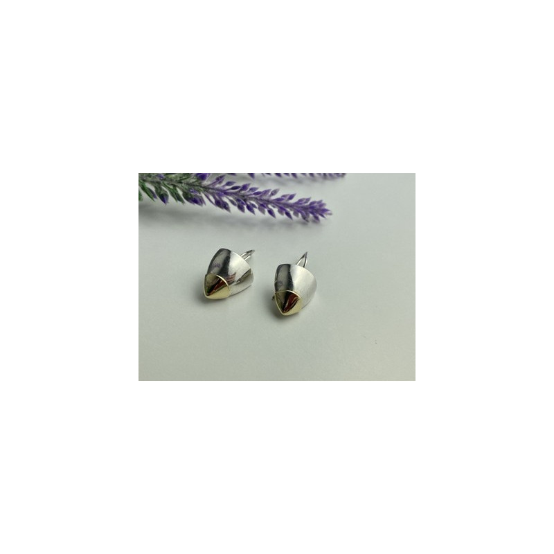 Vintage 925 Sterling Silver Gold Plated Earrings