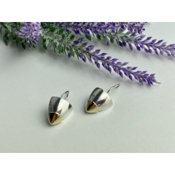 Vintage 925 Sterling Silver Gold Plated Earrings