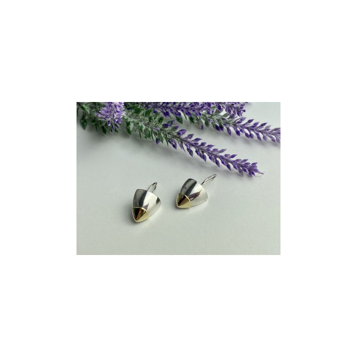 Vintage 925 Sterling Silver Gold Plated Earrings