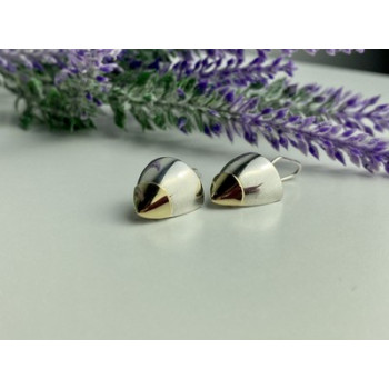 Vintage 925 Sterling Silver Gold Plated Earrings