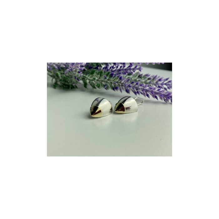 Vintage 925 Sterling Silver Gold Plated Earrings