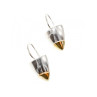 Vintage 925 Sterling Silver Gold Plated Earrings