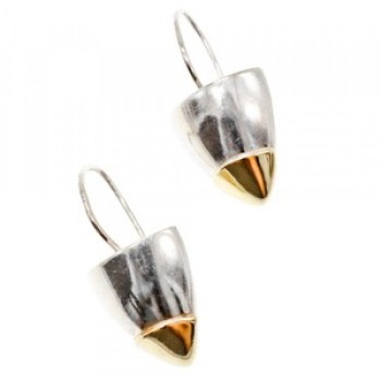 Vintage 925 Sterling Silver Gold Plated Earrings