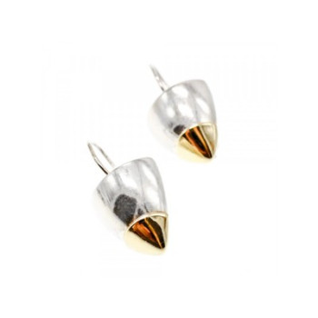 Vintage 925 Sterling Silver Gold Plated Earrings