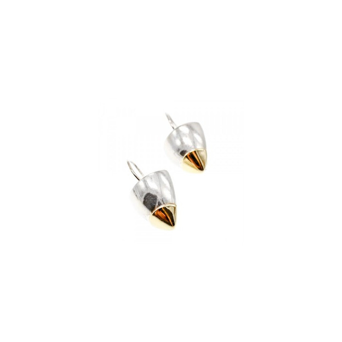 Vintage 925 Sterling Silver Gold Plated Earrings