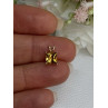 10K YELLOW GOLD CITRINE PENDANT LENGTH 0.40 INCH