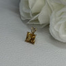 10K YELLOW GOLD CITRINE PENDANT LENGTH 0.40 INCH