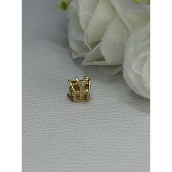 10K YELLOW GOLD CITRINE PENDANT LENGTH 0.40 INCH