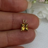 10K YELLOW GOLD CITRINE PENDANT LENGTH 0.40 INCH