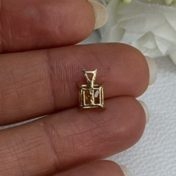 10K YELLOW GOLD CITRINE PENDANT LENGTH 0.40 INCH
