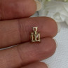 10K YELLOW GOLD CITRINE PENDANT LENGTH 0.40 INCH