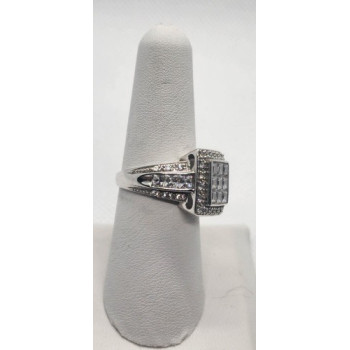 925 Sterling Silver CZ Ring Size 7.5