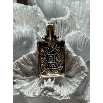 925 Sterling Silver Turquoise Pendant Length 1.3 Inch