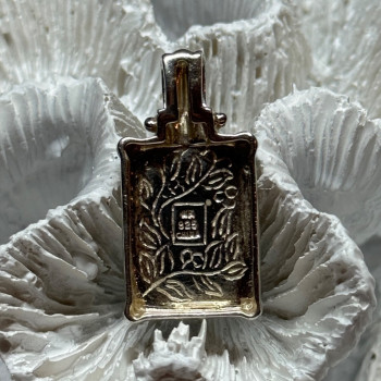 925 Sterling Silver Turquoise Pendant Length 1.3 Inch