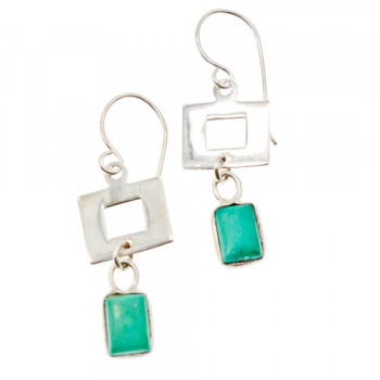 925 Sterling Silver Malachite Earrings