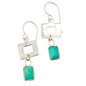 925 Sterling Silver Malachite Earrings