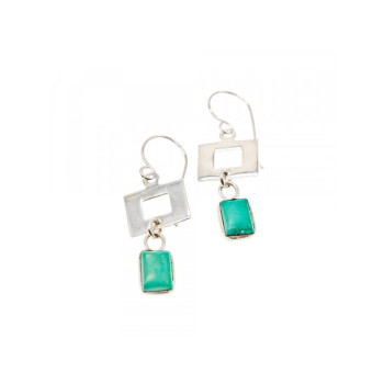 925 Sterling Silver Malachite Earrings
