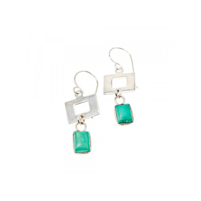 925 Sterling Silver Malachite Earrings