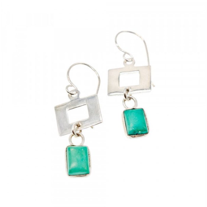 925 Sterling Silver Malachite Earrings