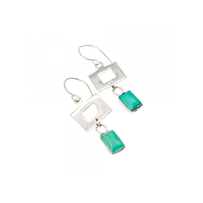 925 Sterling Silver Malachite Earrings