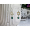 925 Sterling Silver Malachite Earrings
