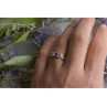 925 Sterling Silver Purple Tourmaline Ring Size 6.5