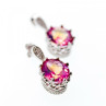 925 Sterling Silver Mystic & White Topaz Earrings