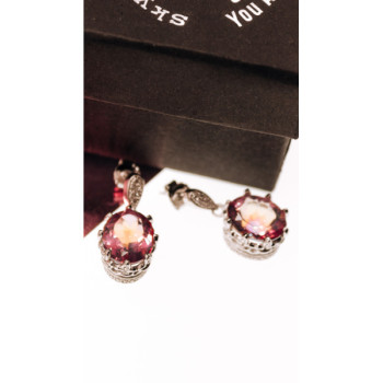925 Sterling Silver Mystic & White Topaz Earrings