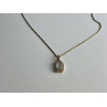 925 STERLING SILVER GOLD PLATED TOPAZ CHAIN WITH PENDANT