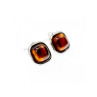 925 Sterling Silver Tiger's Eye Stud Earrings