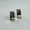 Vintage 925 Sterling Silver Haliotis Stud Earrings