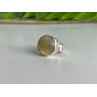 Vintage 925 Sterling Silver Agate Ring Size 5.5