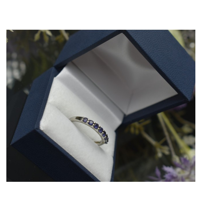 925 Sterling Silver Iolite Ring Size 7