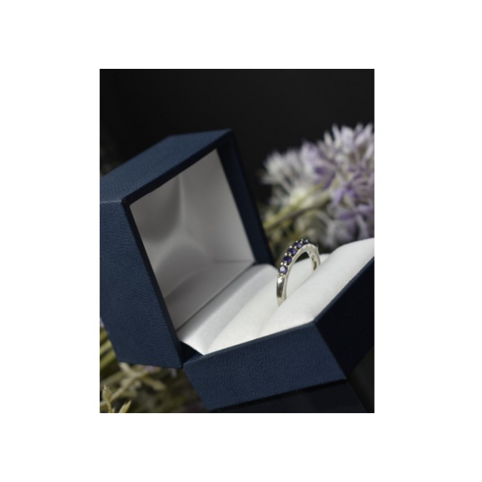 925 Sterling Silver Iolite Ring Size 7