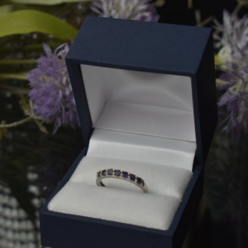 925 Sterling Silver Iolite Ring Size 7