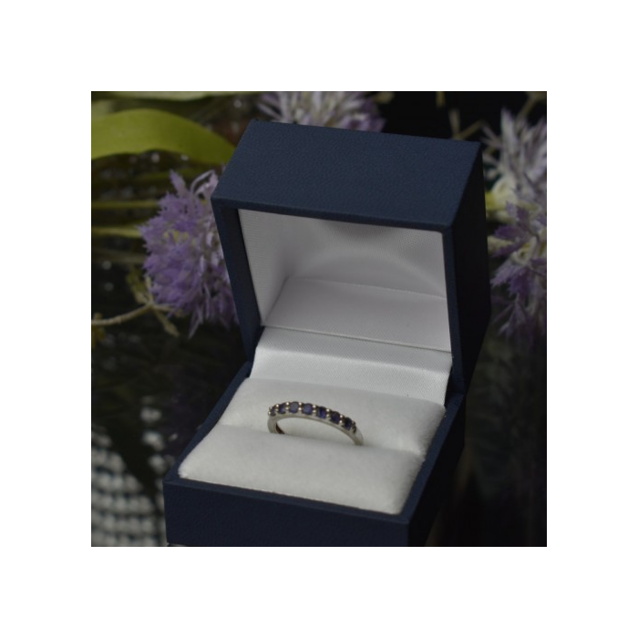 925 Sterling Silver Iolite Ring Size 7