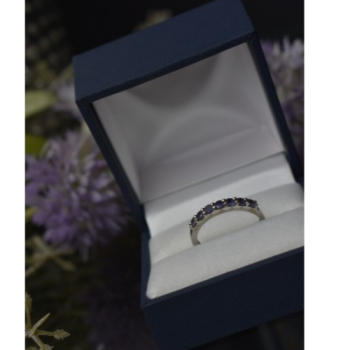 925 Sterling Silver Iolite Ring Size 7