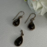925 Sterling Silver Quartz Earrings & Pendant Set
