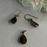 925 Sterling Silver Quartz Earrings & Pendant Set