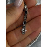 925 Sterling Silver Sapphire & Diamond Bracelet Length 7