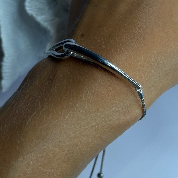 Elegant 925 Sterling Silver Bracelet Sizable