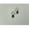 925 Sterling Silver Gold Plated Sapphire Spinel Earrings
