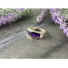925 Sterling Silver Amethyst Ring Size 6.5