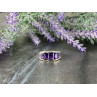 925 Sterling Silver Amethyst Ring Size 6.5